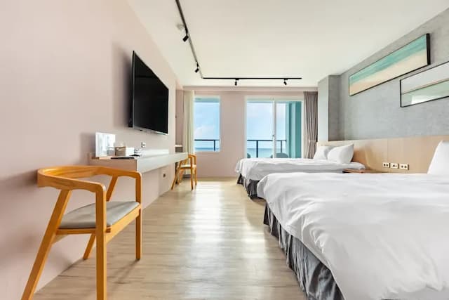 宅屋｜帆船石沙灘5分鐘腳程｜新上架-海景四人房【不挑房】-3