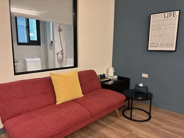 北歐小幸福｜鄰近台南火車站-簡約北歐雙人房-9