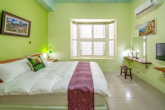 Yi Jing BnB | 可烤肉、使用廚房-蘋果綠二人房-1