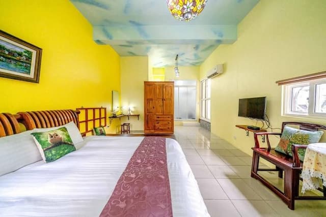 Yi Jing BnB | 可烤肉、使用廚房-天鵝黃二人房-5