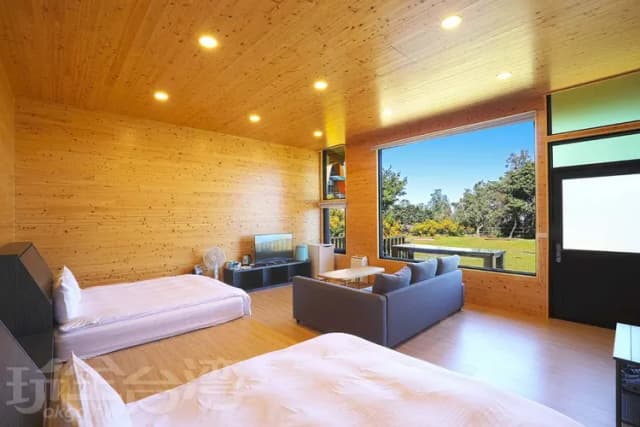 深山林內生態農場｜全新太空艙、狩獵帳、星空玻璃屋-觀星(日式禪風4人房)-7