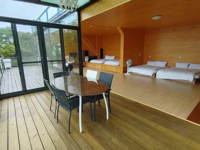 深山林內生態農場｜全新太空艙、狩獵帳、星空玻璃屋-孟宗森林8人房-1