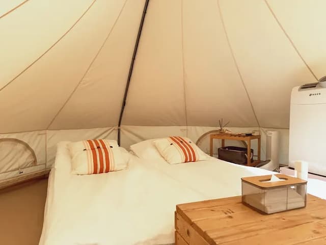 荒野半島｜無敵湖景豪華露營、一泊二食贈體驗、附冷氣-【豪華露營】神殿帳4M-1