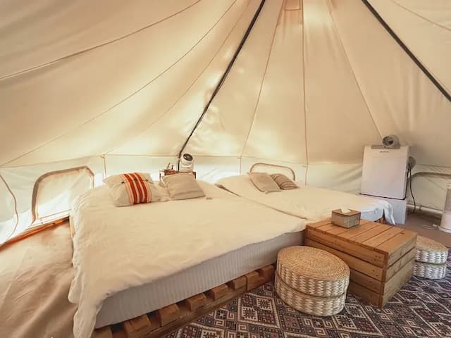 荒野半島｜無敵湖景豪華露營、一泊二食贈體驗、附冷氣-【豪華露營】神殿帳5M-1