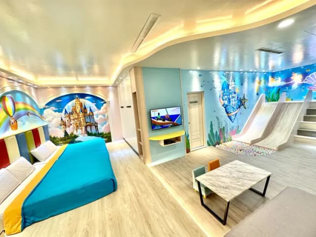 Little Ryukyu Boath House B & B-Family Room (4-person) - VIP Swing & Slide - 1F-1