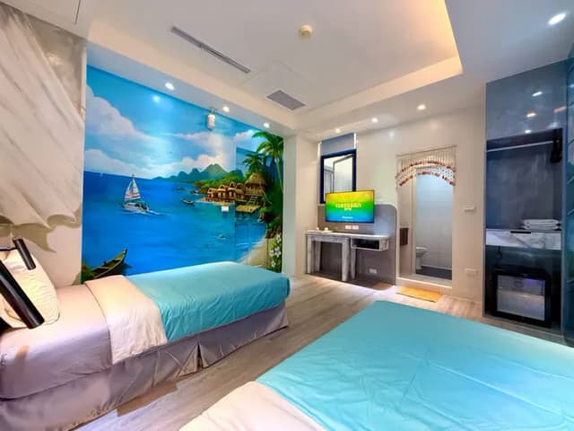 Little Ryukyu Boath House B & B-Double Room - Red Fish 2F-3