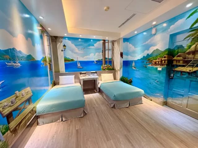 Little Ryukyu Boath House B & B-Double Room - Red Fish 2F-2