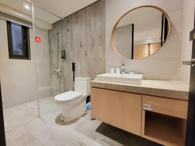 雀客旅館台中文心中清-標準雙床房-5