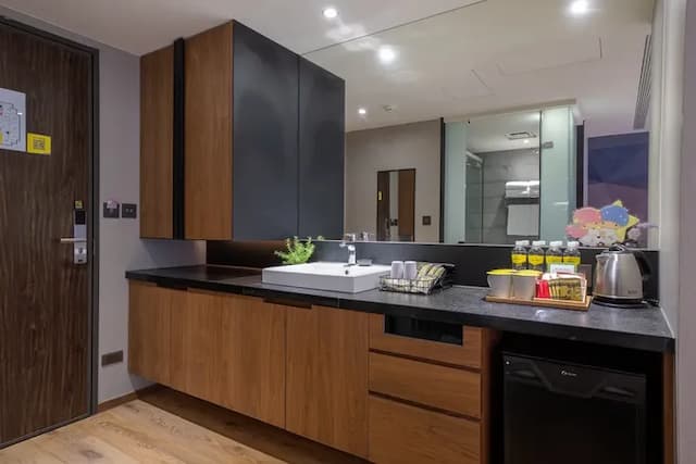 雀客旅館台中文心中清-經典四人房-4