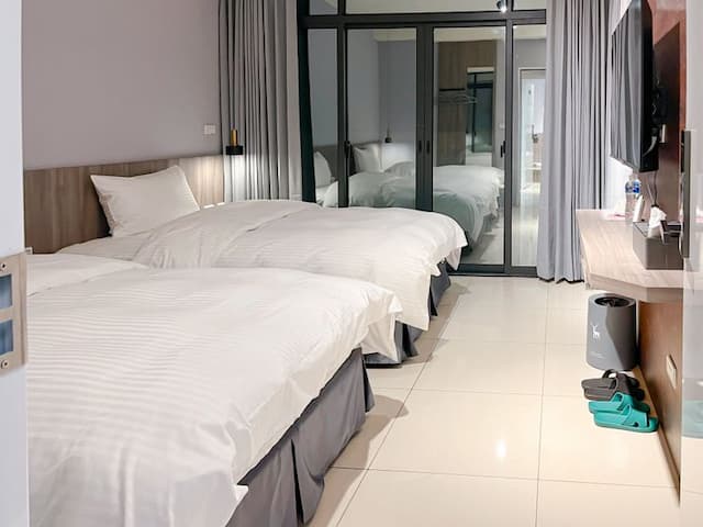 A401、C401、D401雙床房房型-附陽台