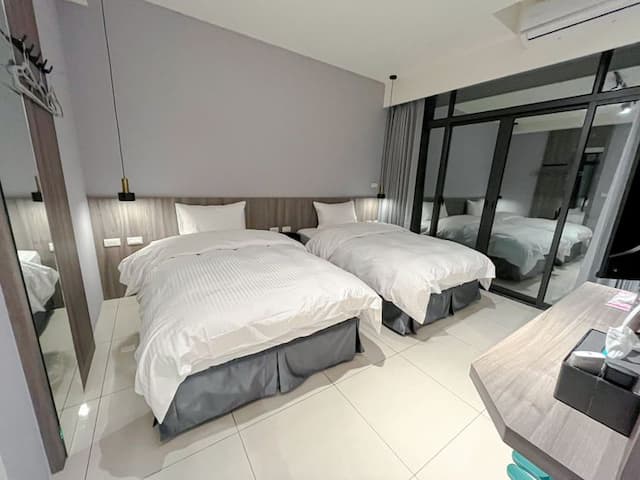 A401、C401、D401雙床房房型-附陽台