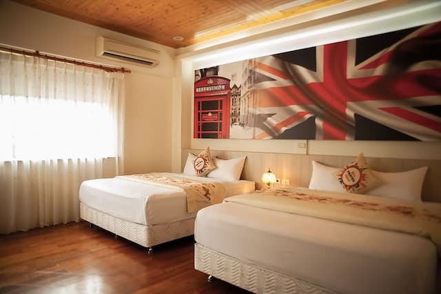 Lotus Spring Garden Huajian Yashe-Lotus Spring Garden - Love England Quadruple Room-2