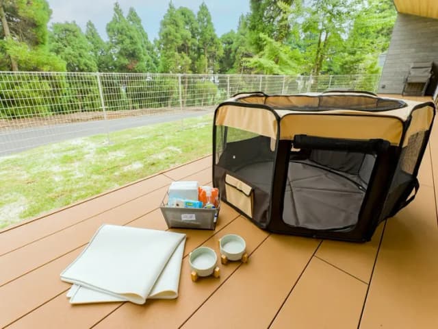 ＜ペット同泊可＞ペットケージ  / ペット用アメニティ（フードボール等）