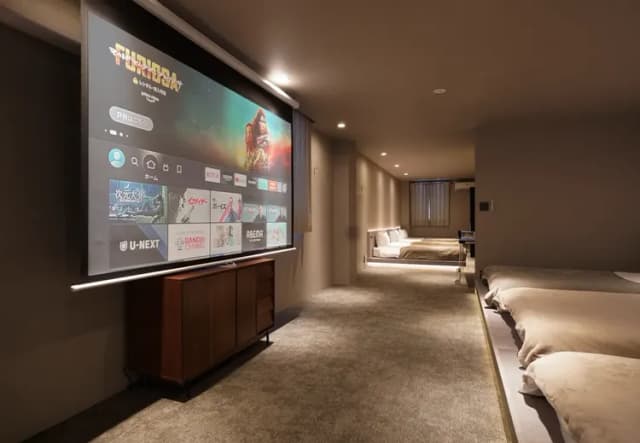 TABISAI HOTEL LUXE 博多-【2025年 OPEN】福岡最大級贅沢な広さ貸切ホテル★最大20名★大画面映画★祇園駅3分-3