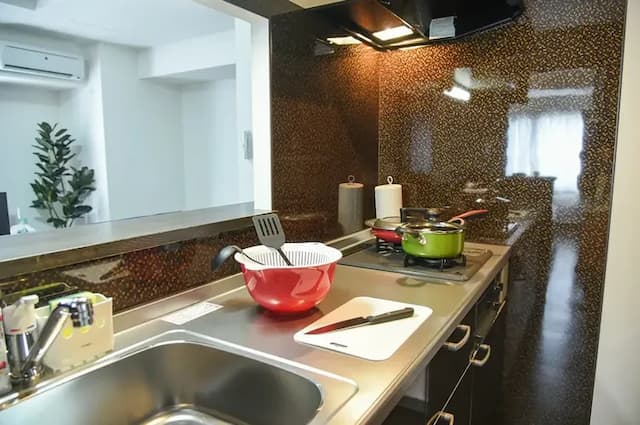 調理道具も揃っているのでお料理が楽しめます