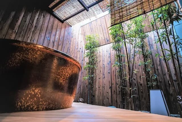 [Rental building of Kyomachiya] Shigaraki ware open-air bath Higashiyama Sanjo ● Kyoran-Shirakawa House ●-Kyomachiya with open-air bath Private room plan Shirakawa House-7