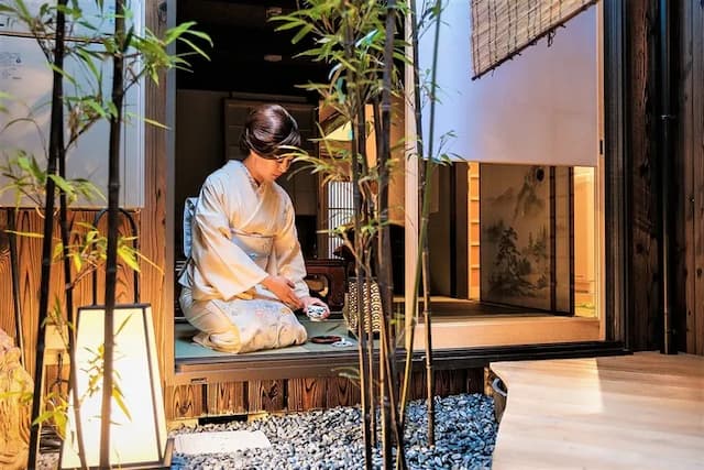 [Rental building of Kyomachiya] Shigaraki ware open-air bath Higashiyama Sanjo ● Kyoran-Shirakawa House ●-Kyomachiya with open-air bath Private room plan Shirakawa House-1