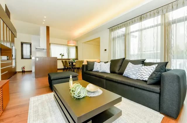 座り心地の良いゆったりソファ