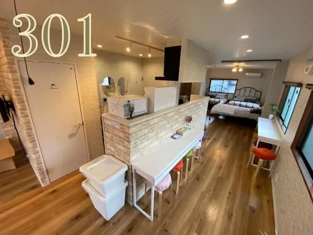 蘋果之家-3｜近海遊館&大阪港&環球影城-301號房-包層、有陽台、雙洗臉台-9