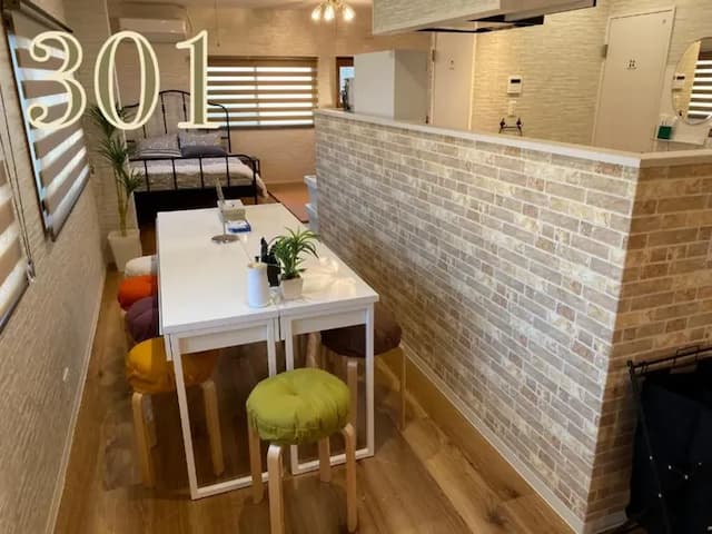 蘋果之家-3｜近海遊館&大阪港&環球影城-301號房-包層、有陽台、雙洗臉台-10