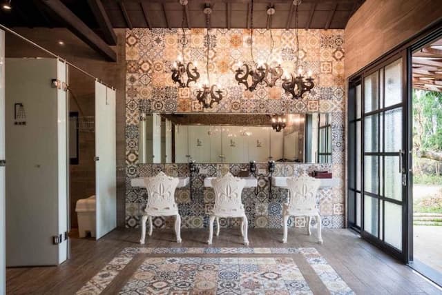 寨酌然野奢庄園｜親子野趣露營、一泊二食-【野趣露營】野鴿區|公共衛浴-5