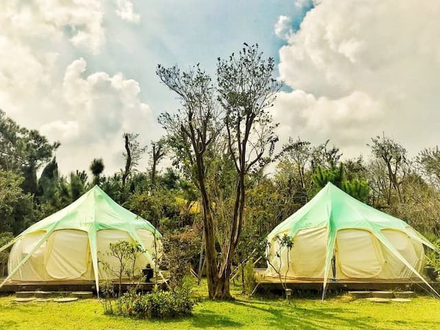 寨酌然野奢庄園｜親子野趣露營、一泊二食-【野趣露營】野鴿區|公共衛浴-3