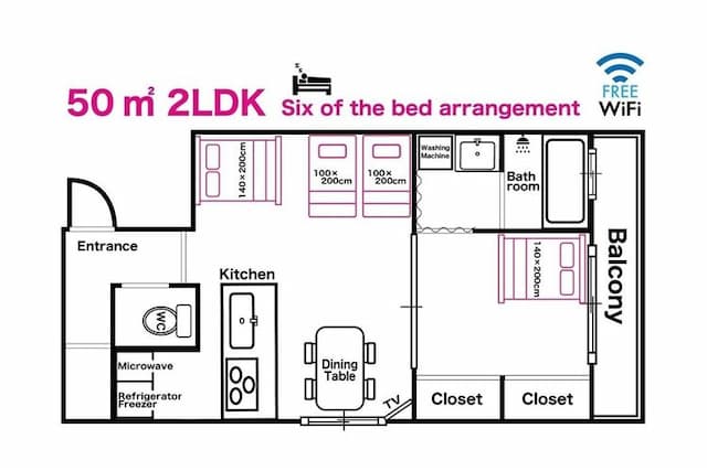 心齋橋東旅居｜長堀橋站&心齋橋站-最多6人-7