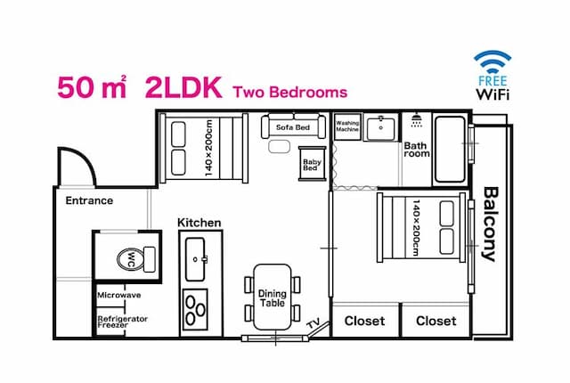 心齋橋東旅居｜長堀橋站&心齋橋站-最多6人-6
