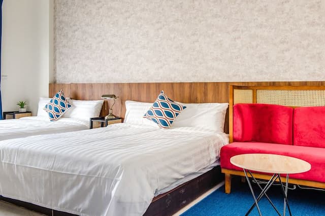 Choco style inn-Deluxe Plus Twin Room with Balcony-A201-4