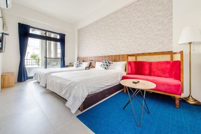 Choco style inn-Deluxe Plus Twin Room with Balcony-A201-1