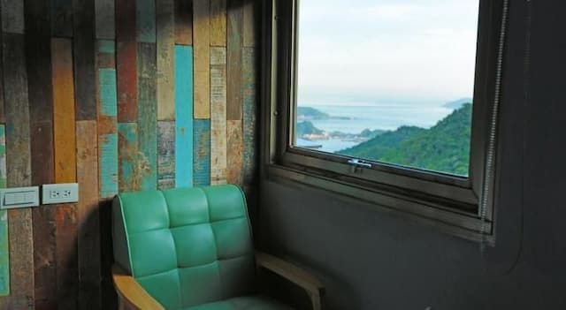 九份喜來園景觀民宿-203-側面海景雙人房Double Room with Side Sea View【不挑房】-5