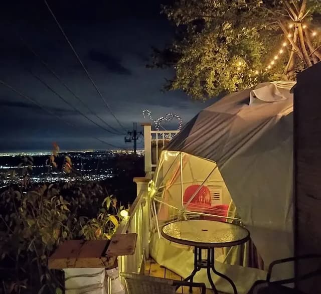 스카이 라운지 b&b, 대만, 일월담, 시투 근처 seukai launji b&b, daeman, il-woldam, situ geuncheo-Luxury Camping Tent Suite for 2 People-1