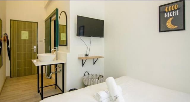 曼谷埃利斯酒店 (The Ellis Bangkok)-經濟雙人間 - 私人浴室 (Budget Double Room with Private Bathroom)-3