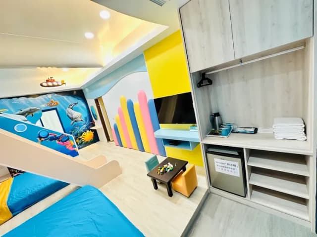 Little Ryukyu Boath House B & B-Family Room for Four - Submarine-Style Slide 2F-9