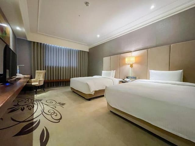 雀客藏居台南永康｜多項親子設施、鄰近火車站-標準雙床客房-1