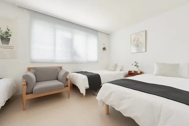 五月之家｜1分鐘到弘大入口站、近延央公園-6人房-5