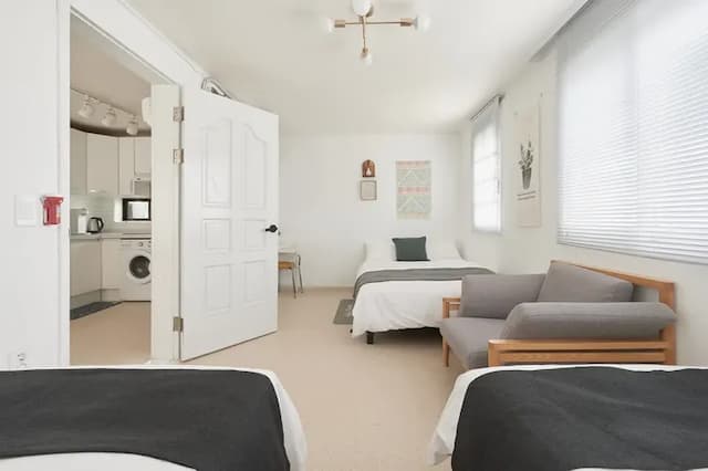 五月之家｜1分鐘到弘大入口站、近延央公園-6人房-7