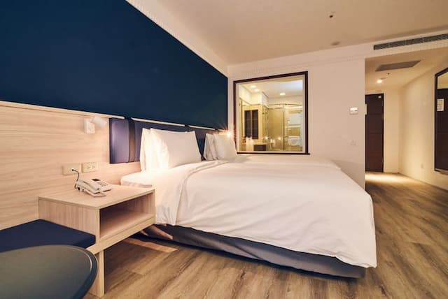 雀客藏居台北南港｜近環球購物中心＆CITYLINK、全新裝潢-標準雙床客房 (無窗)-2