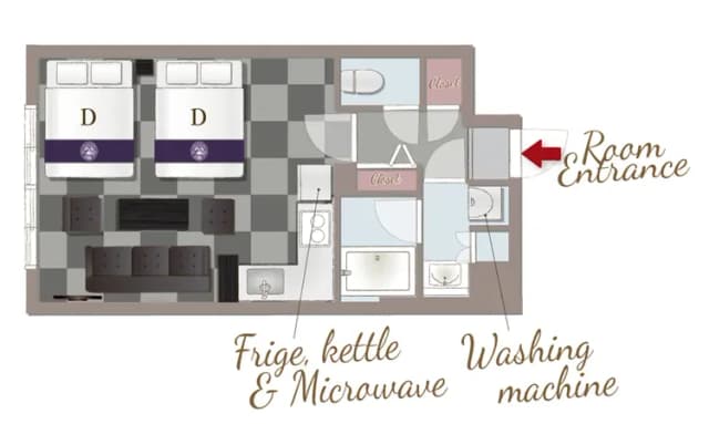 RESI STAY THE KYOTO-Gothic and Lolita Kuromi Room-11