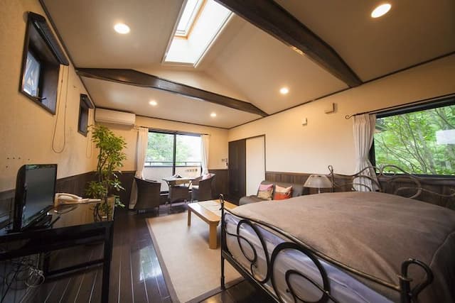 由布院溫泉 楓之小舍｜山莊無量塔美術館步行6分-櫟之間【不挑房】-1