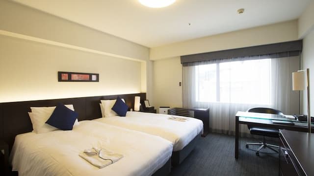 Richmond飯店 鹿兒島天文館｜天文館電車站步行1分-好萊塢雙床房【不挑房】-1