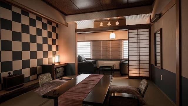 深山荘高見屋-ベッド付き和風客室-5