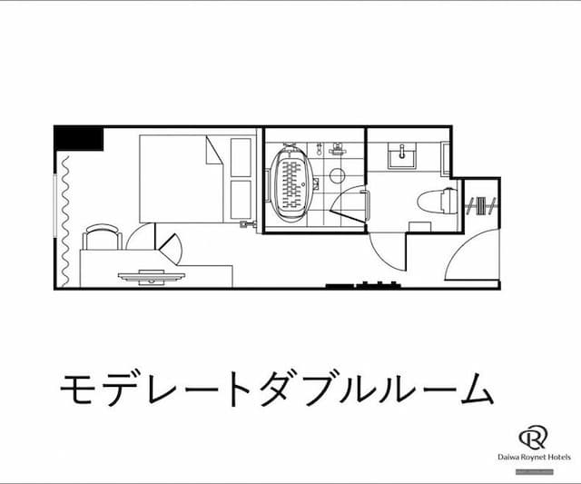 大和ROYNET飯店 山形站前｜山形站步行2分/近山形城跡-恬靜雙人房【不挑房】-2