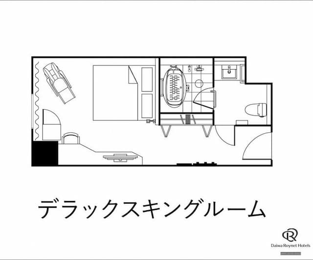 大和ROYNET飯店 山形站前｜山形站步行2分/近山形城跡-豪華特大雙人房【不挑房】-2
