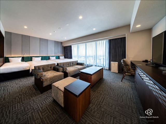 大和ROYNET飯店 山形站前｜山形站步行2分/近山形城跡-四人房【不挑房】-2