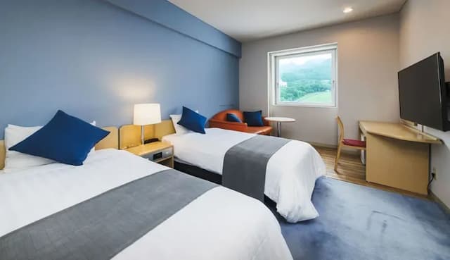 藏王溫泉 高宮琉璃俱樂部渡假村｜山形站開車50分/近藏王溫泉滑雪場/可租借雪具-山景雙床房【不挑房】-2