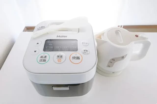 炊飯器、ケトルご用意ございます