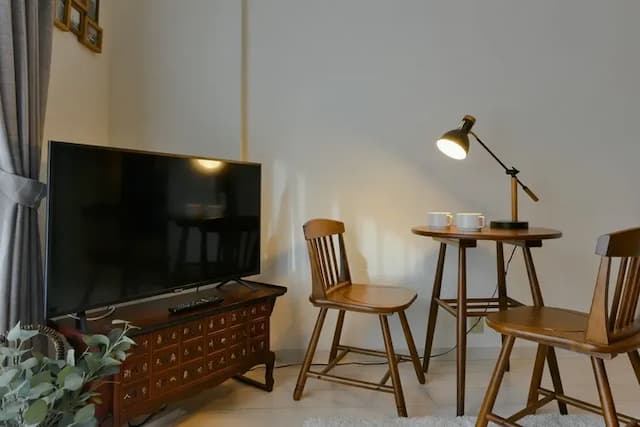 テレビはCS/BS、地上波も入ります。Chrome Castも設置！