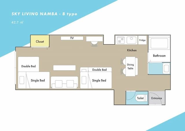 SN: Living旅居｜大國町站步行8分-SN-B-10