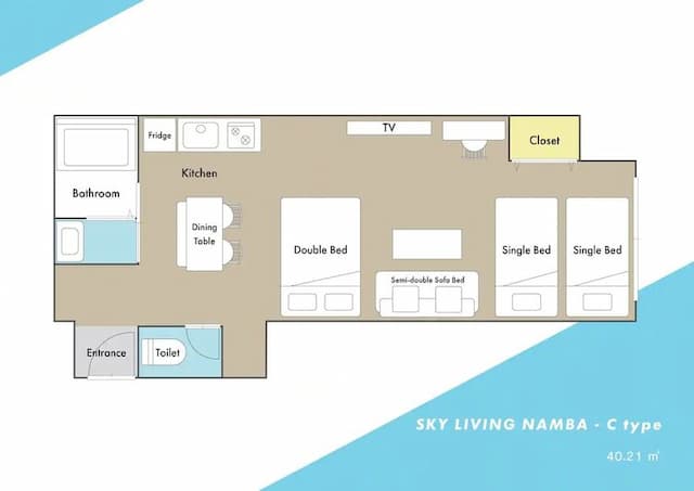 SN: Living旅居｜大國町站步行8分-SN-C-9